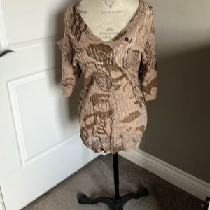 Alberto Makali brown tan sweater